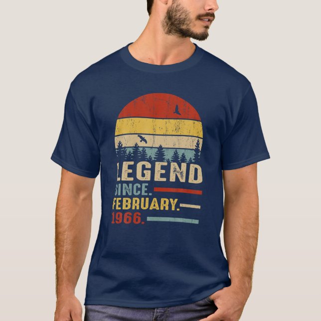 Camiseta Legenda De Presente De 55 Anos De Idade Para O Ani (Frente)