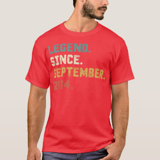 Camiseta Legenda de presente de 8 anos desde setembro de 20