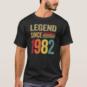Camiseta Legenda de presentes de 40 anos desde 1982 - 40º d