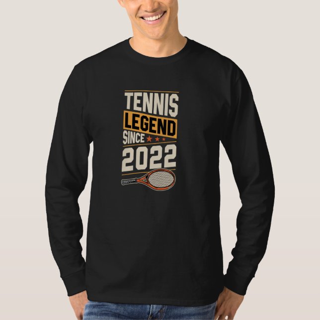 Camiseta Legenda De tênis Desde 2022, Tênis De Ano De Nasci (Frente)