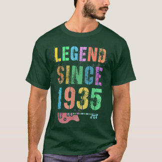Camiseta LEGENDA Desde 1935 Admirável Rockstar 87º Aniversá