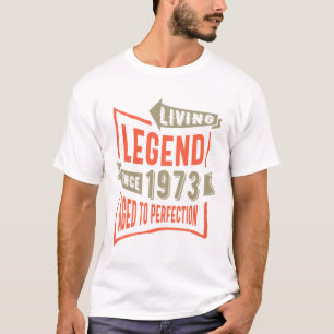 Camiseta Legenda desde 1973 Presente de Aniversário