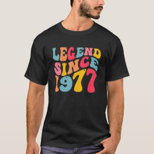 Camiseta Legenda desde 1977 45 anos Retro Vintage 45th