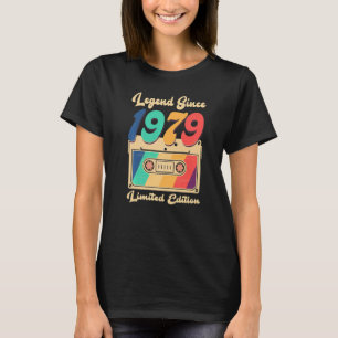 Camiseta Legenda desde 1979 44 de Cassete Vintage Aniversár