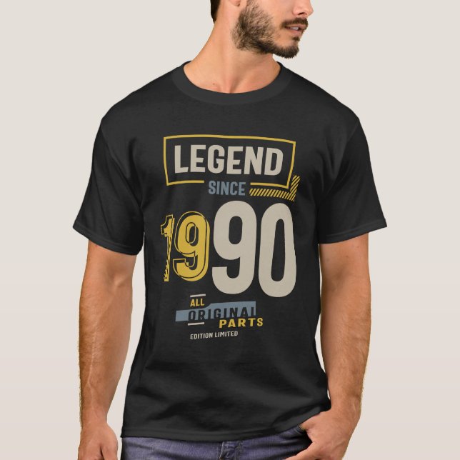 Camiseta Legenda desde 1990 33º aniversário (Frente)