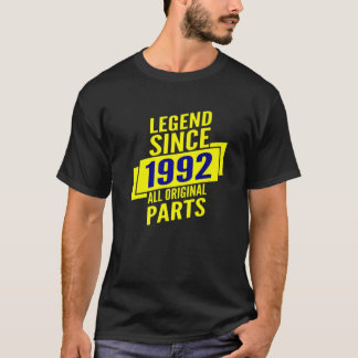 Camiseta Legenda Desde 1992 aniversário de 30 anos dá aos h