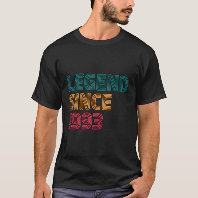 Camiseta Legenda Desde 1993 30 Nasceres Em 1993 (Frente)