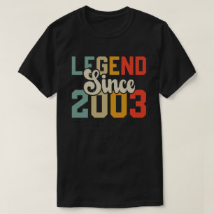 Camiseta Legenda desde 2003 21º aniversário 21 anos