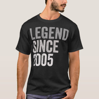 Camiseta Legenda desde 2005 Engraçado 16 anos 16 anos Anive
