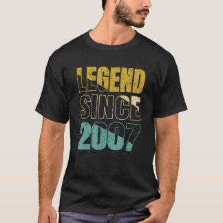 Camiseta Legenda Desde 2007 Legendária De Aniversário Desde