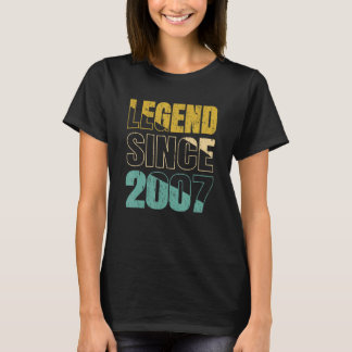 Camiseta Legenda Desde 2007 Legendária De Aniversário Desde