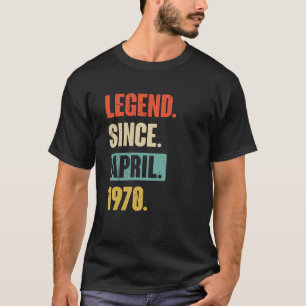 Camiseta Legenda desde abril de 1970 Aniversário 53ª Decora