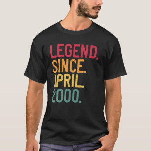 Camiseta Legenda Desde Abril De 2000 20 Aniversário Present