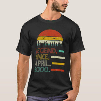 Camiseta Legenda Desde Abril De 2000 20 Aniversário Present