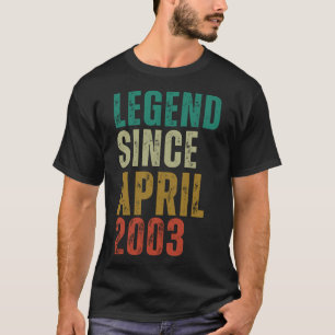Camiseta Legenda desde abril de 2003 18º Aniversário Pres