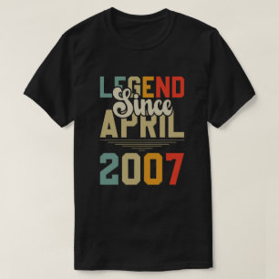 Camiseta Legenda desde abril de 2007 17º aniversário 17 ano