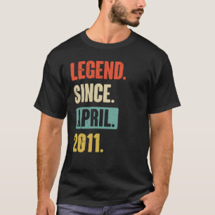 Camiseta Legenda desde abril de 2011 12 de aniversário