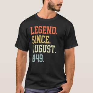 Camiseta Legenda Desde Agosto De 1949 Para Homens Agosto De