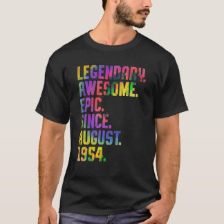 Camiseta Legenda desde agosto de 1954 Tie Dye 69 Anos 69
