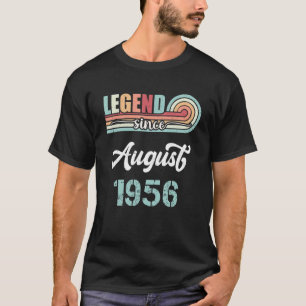 Camiseta Legenda Desde Agosto De 1956, 66 Anos De Idade Vin
