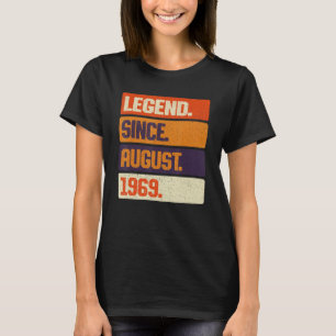 Camiseta Legenda desde agosto de 1969 Retro 54 anos 54 anos