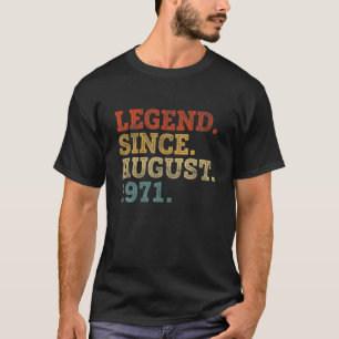 Camiseta Legenda Desde Agosto De 1971 50O Aniversário Home