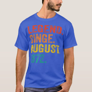 Camiseta Legenda desde agosto de 1972 Retro 50 anos 50º B