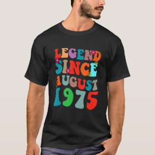 Camiseta Legenda Desde Agosto De 1975 Vintage Aniversário R