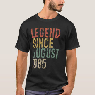 Camiseta Legenda Desde Agosto De 1985 35º Aniversário Prese