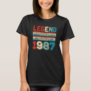 Camiseta Legenda desde agosto de 1987 Retro 35 anos 35 anos