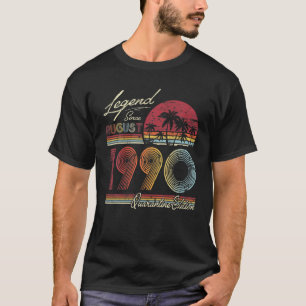 Camiseta Legenda Desde Agosto De 1990 31 Anos 31 Quarentena