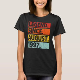 Camiseta Legenda Desde Agosto De 1997 Vintage 1997 Men Wome