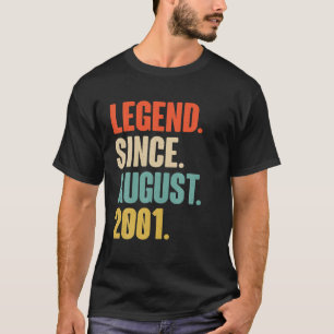 Camiseta Legenda Desde Agosto De 2001 Presente De Aniversár