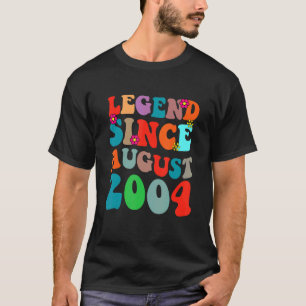 Camiseta Legenda Desde Agosto De 2004 Vintage Aniversário R