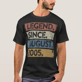 Camiseta Legenda desde agosto de 2005 16º Aniversário Prese