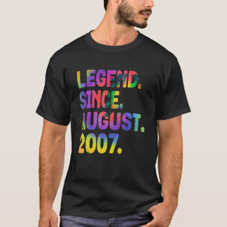 Camiseta Legenda desde agosto de 2007 Tie Dye 16 Anos