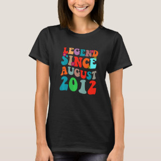 Camiseta Legenda Desde Agosto De 2012 Vintage Aniversário R