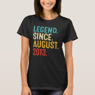 Camiseta Legenda desde agosto de 2013 9º aniversário de 9 a
