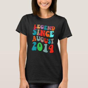 Camiseta Legenda Desde Agosto De 2014 Vintage Aniversário R
