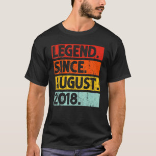 Camiseta Legenda desde agosto de 2018 Vintage 4 anos 4th B