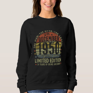 Camiseta Legenda desde dezembro de 1950 Retro 74º aniversár