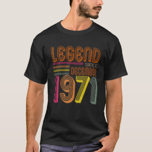 Camiseta Legenda Desde Dezembro De 1971 50º Aniversário