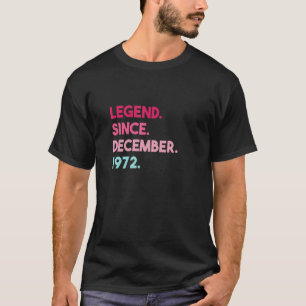 Camiseta Legenda desde dezembro de 1972 Aniversário