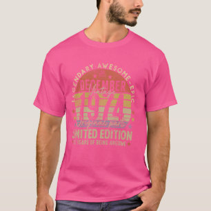 Camiseta Legenda desde dezembro de 1974 Retro 50º aniversár