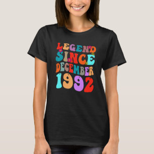 Camiseta Legenda Desde Dezembro De 1992 Vintage Aniversário
