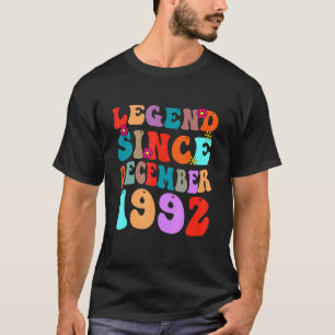 Camiseta Legenda Desde Dezembro De 1992 Vintage Aniversário