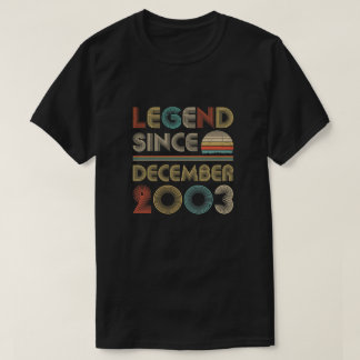 Camiseta Legenda Desde Dezembro De 2003 Vintage 16º Anivers