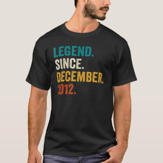 Camiseta Legenda desde dezembro de 2012 10º Aniversário 10 