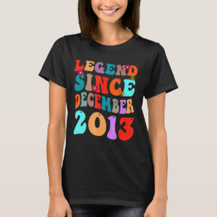 Camiseta Legenda Desde Dezembro De 2013 Vintage Aniversário