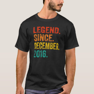 Camiseta Legenda Desde Dezembro De 2016 Retro 6 Anos 6 B